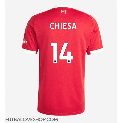 Dres Liverpool Federico Chiesa #14 Domáci 2025-26 Krátky Rukáv